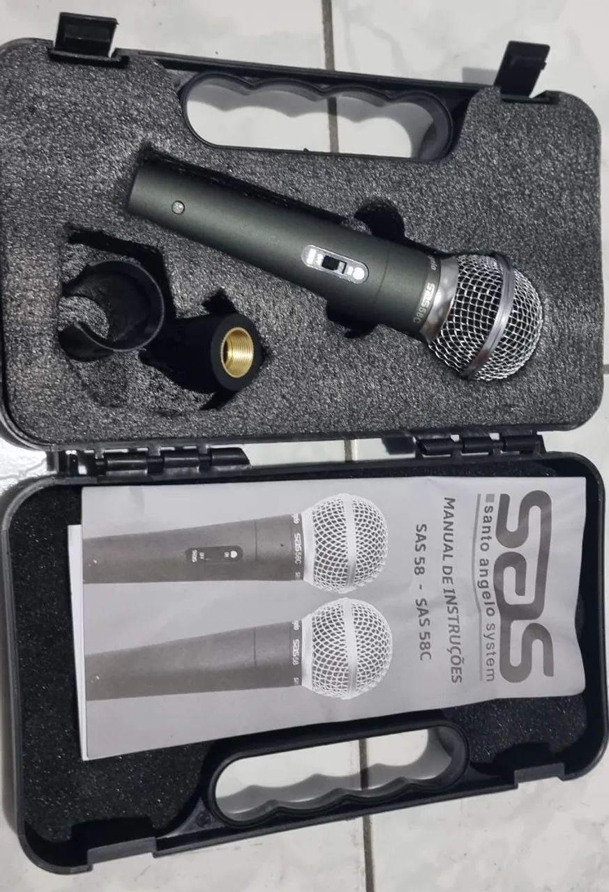MICROFONE PROFISSIONAL SANTO ANGELO SAS58C