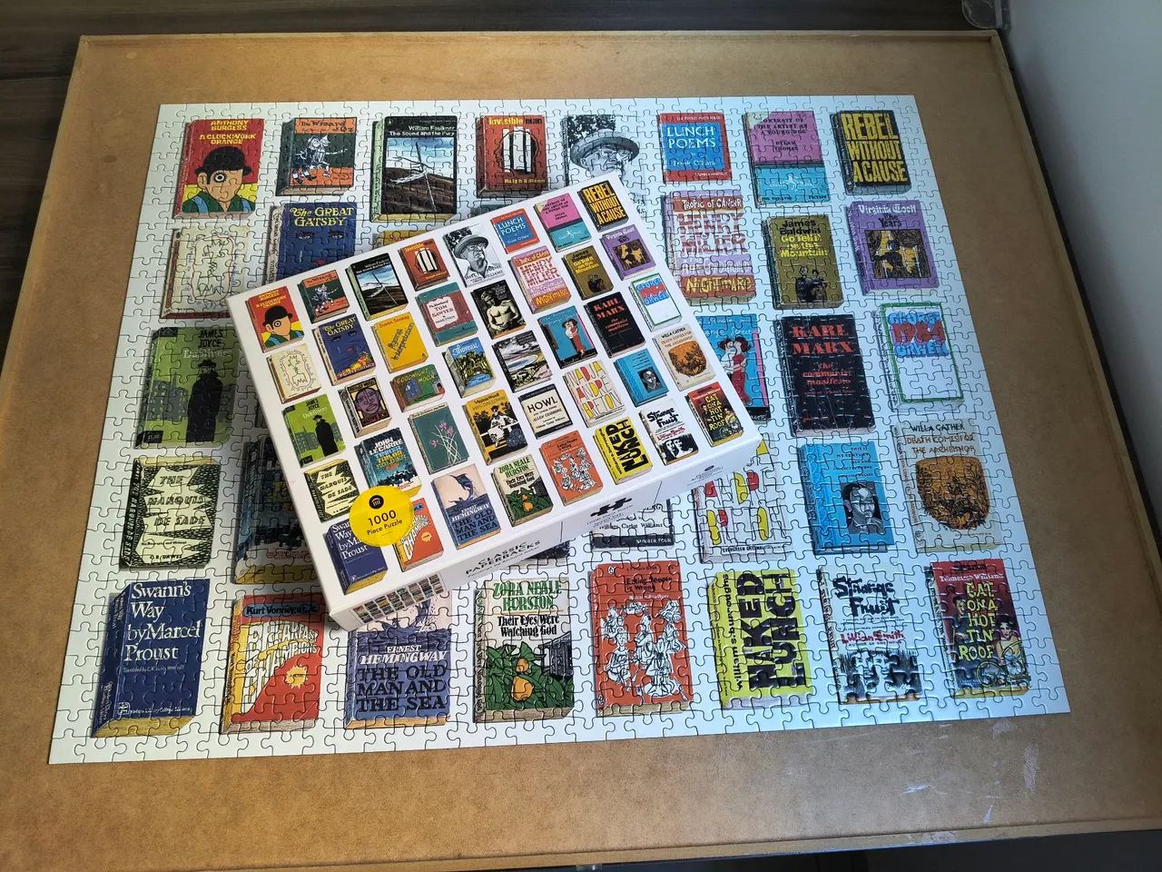 Quebra cabeça puzzle 1000 peças, Capas de Livros