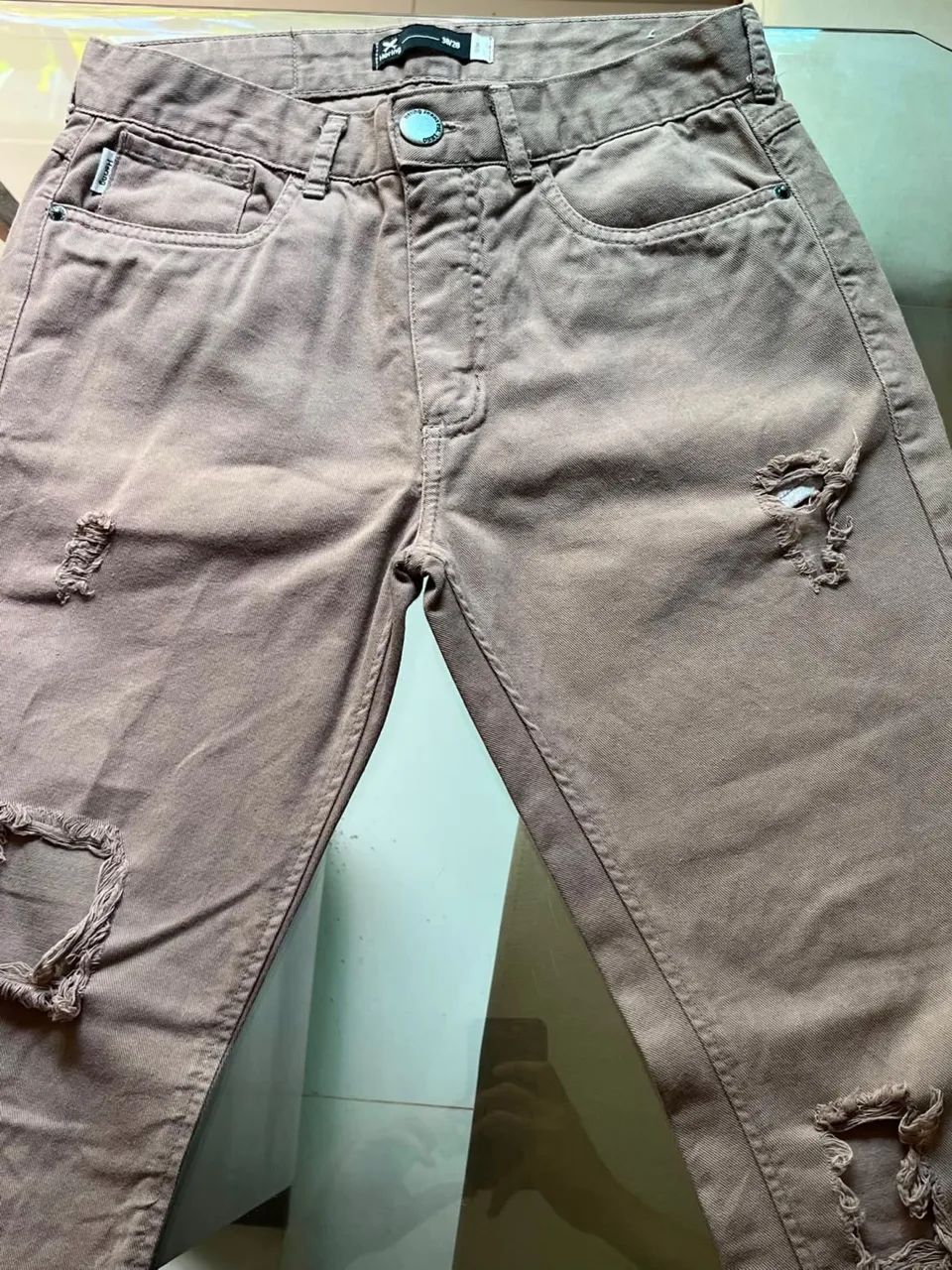 Calça Masculina de Sarja Slim - Foto 3