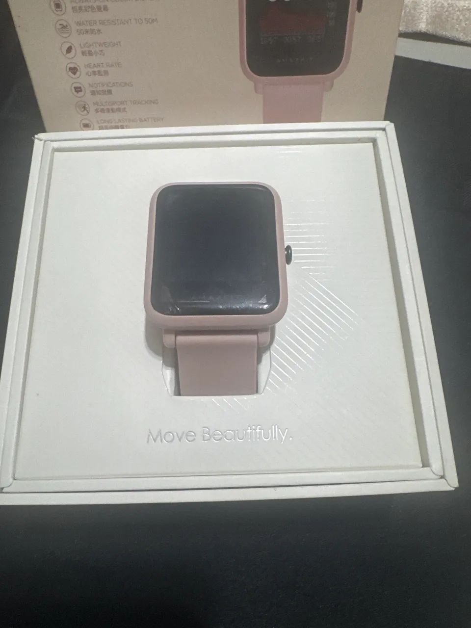 Relógio amazfit Bip S Lite rosa - Foto 2