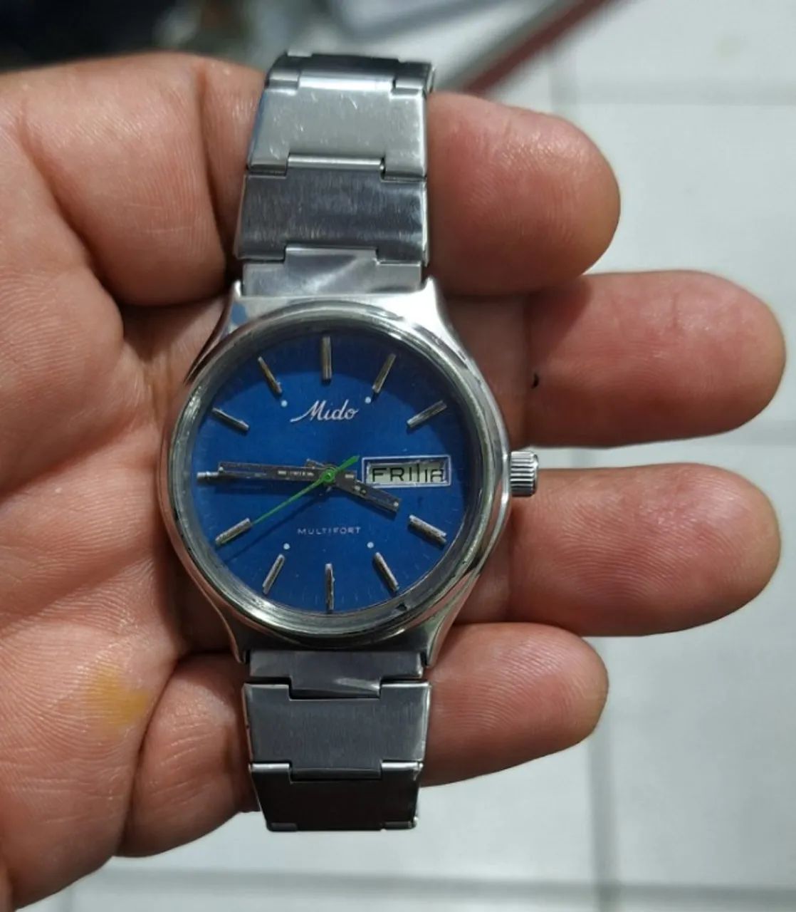 Relogio Mido Automático fundo azul original - Foto 4