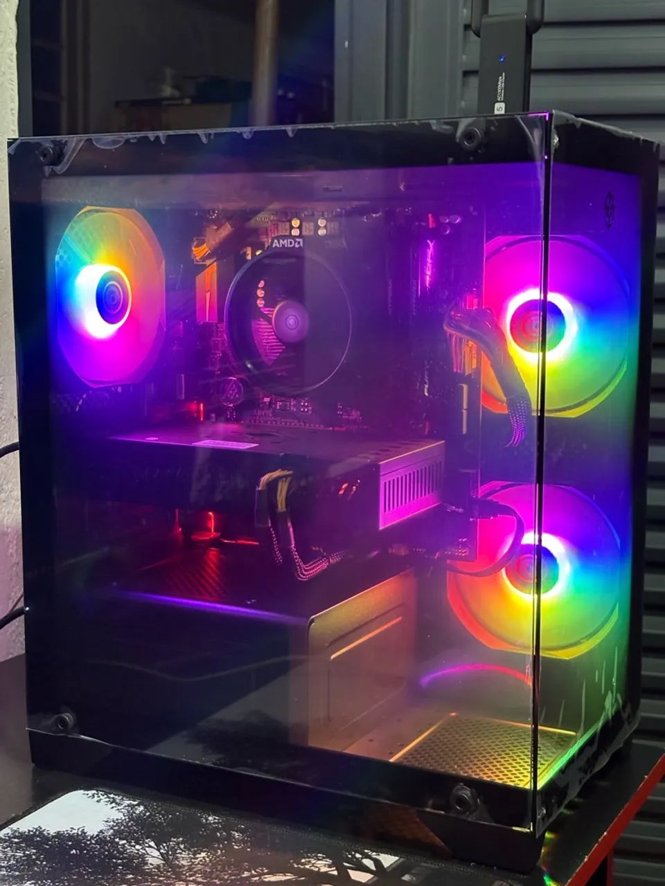 Pc Gamer Black rgb  Ryzen 5 - Foto 5