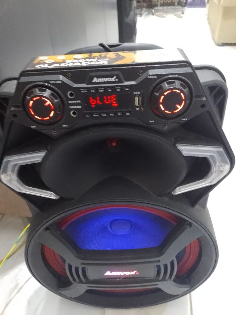 Caixa de som gladiador 850 watts 
