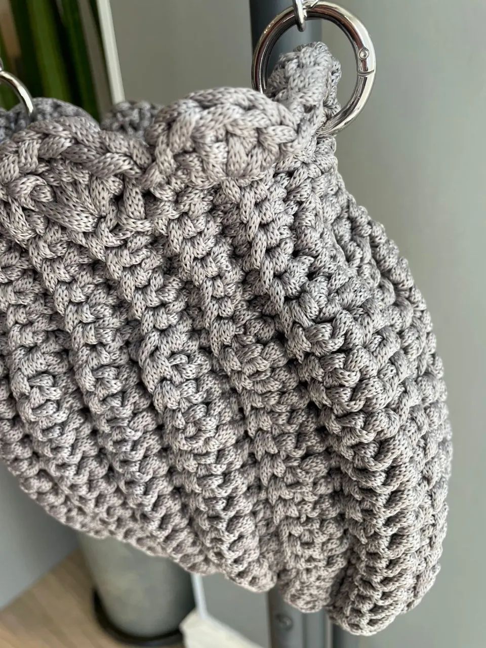 Bolsa de crochê artesanal , transversal com alça - Foto 5