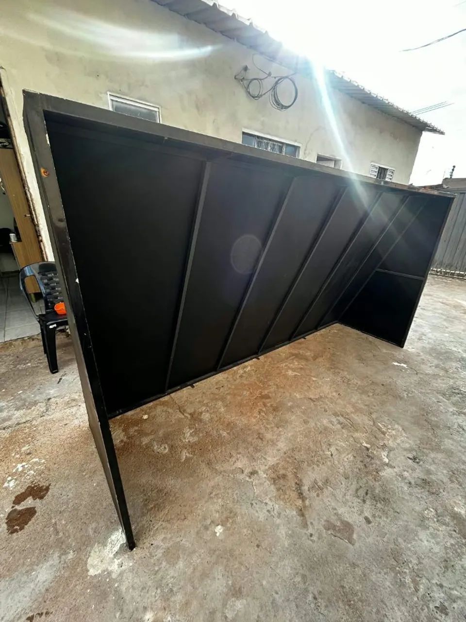Toldo preto, cobertura 