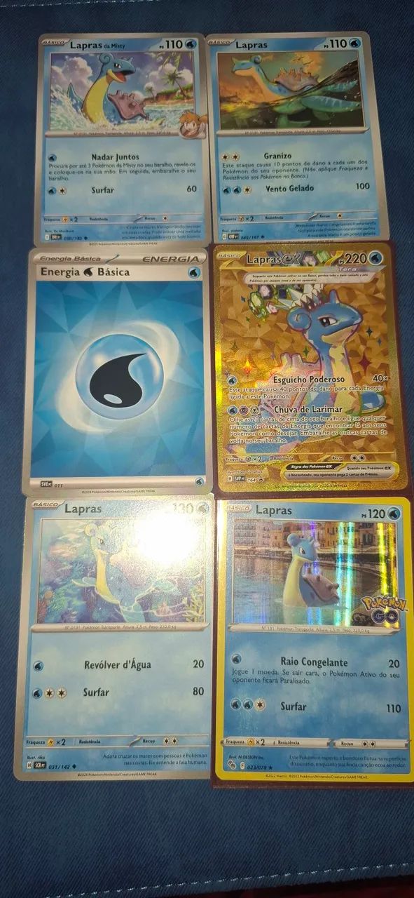 Combo Lapras Carta Pokemon 