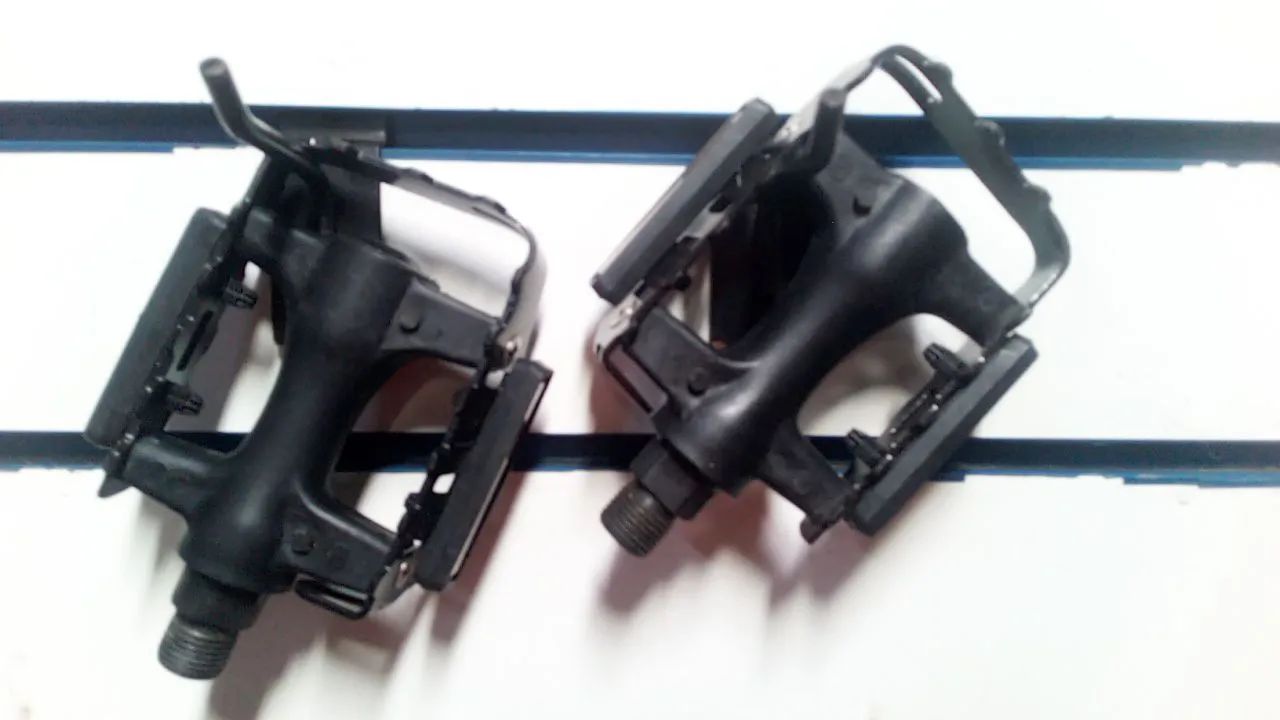 Par pedal com refletor aço/nylon 9/16 - Foto 3