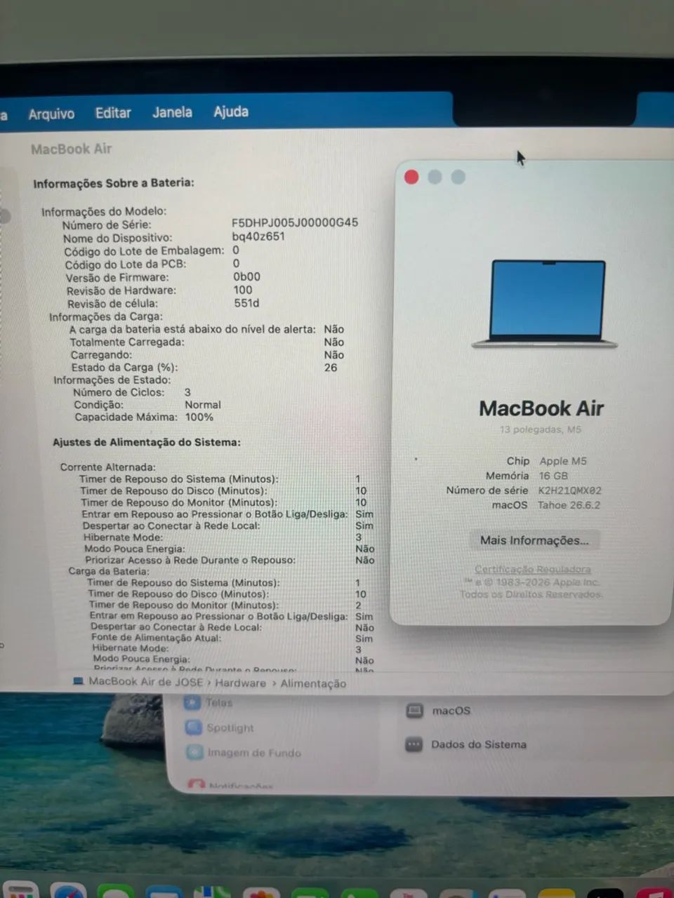 MacBook Air M5 Open Box | 16GB RAM | 512GB SSD | 100% Bateria - Foto 2