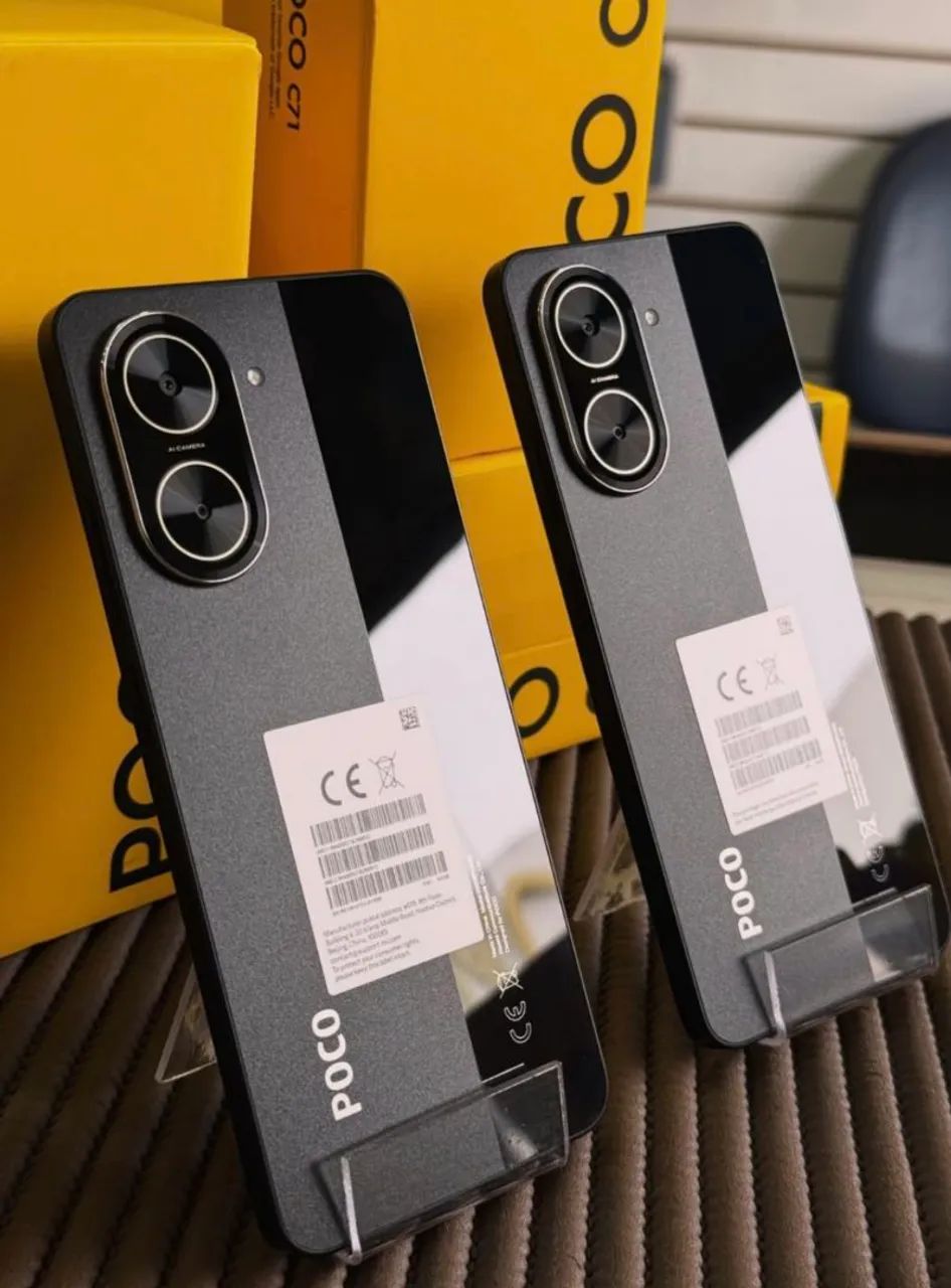 Celular Novo - Versão de entrada - Poco C71 64/3 Black - Toop
