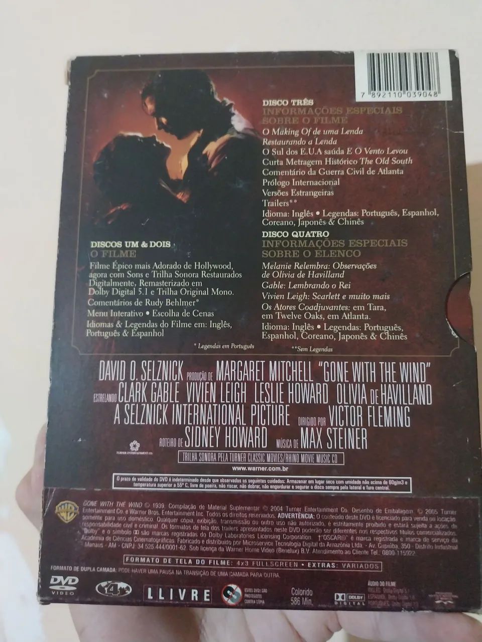 E O VENTO LEVOU BOX - DVD, Blu-Ray e Vídeo Cassete - Barreto