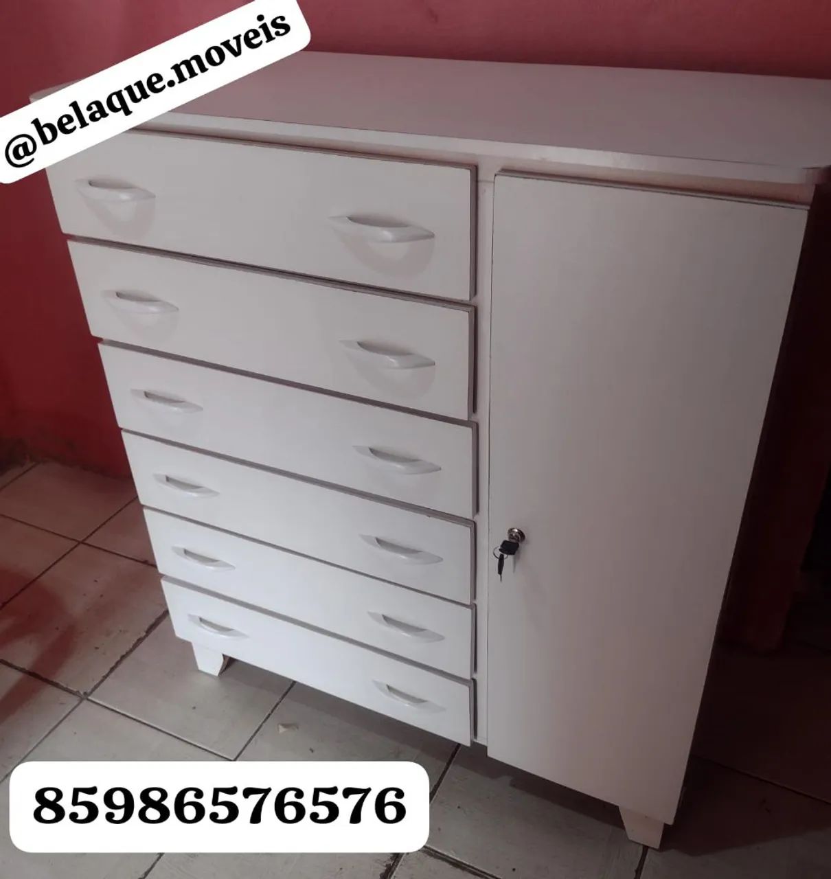 Cômoda 6 gavetas com sapateira apenas 350,00 - Foto 5