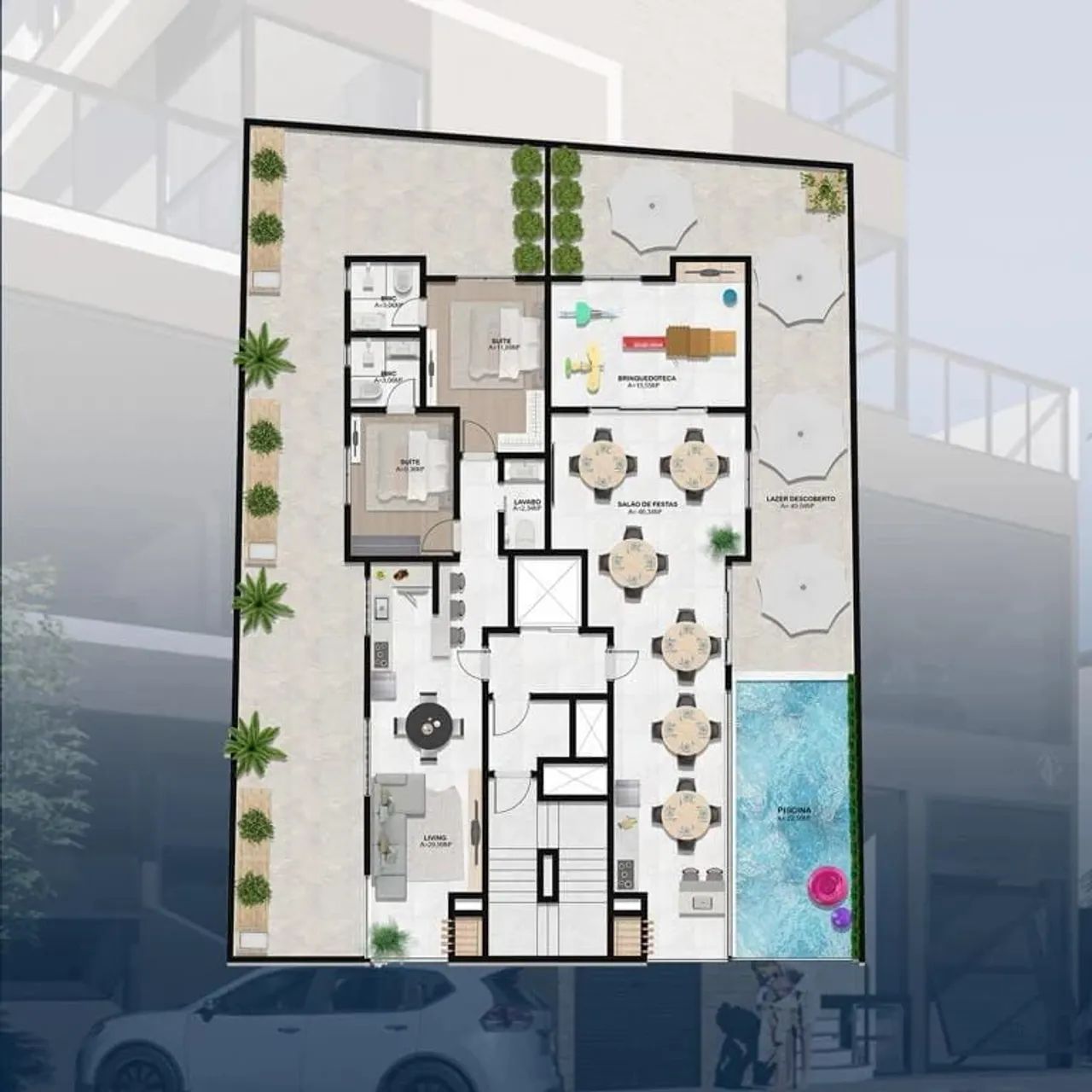 Apartamento em construção com 2 suítes  - Foto 3