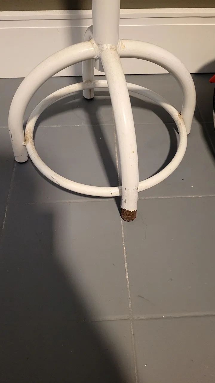 Cabideiro de chão em metal Branco - 1,50m - Foto 3