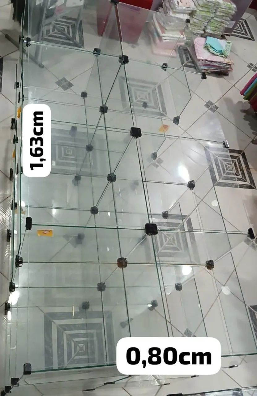 Vitrine Expositora de Vidro Modular