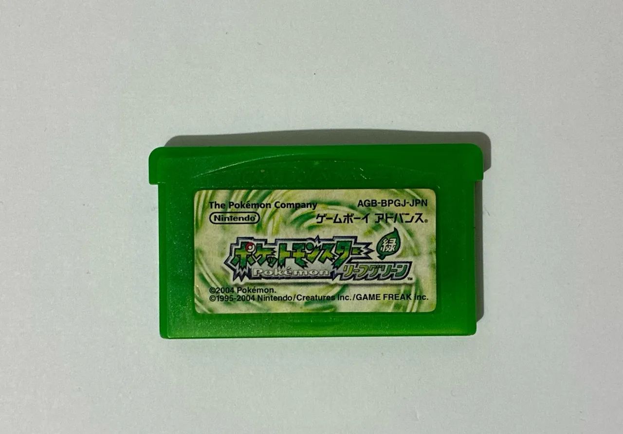 Pokémon Leaf Green original japonês 