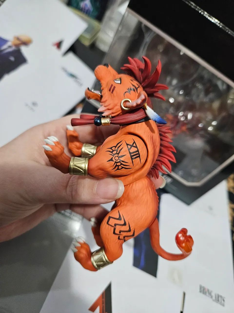 Final Fantasy Action Figure Adorable Arts Red Xiii Nanaki Original