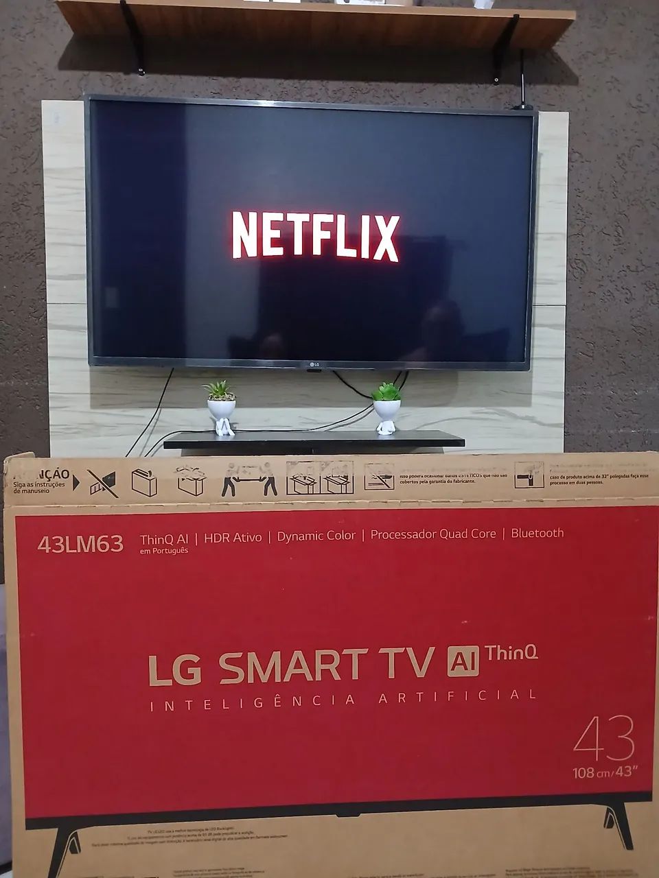 Smart tv LG thinQ 43 polegadas  - Foto 2