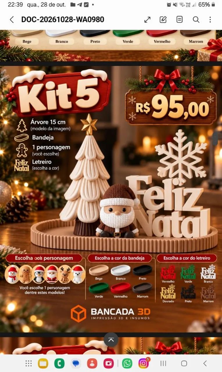 Impressões 3d natalinas - Foto 3