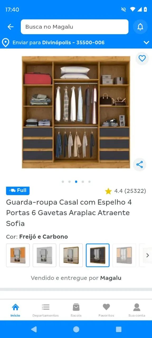Vendo guarda roupa de casal em ótimo estado .  - Foto 3