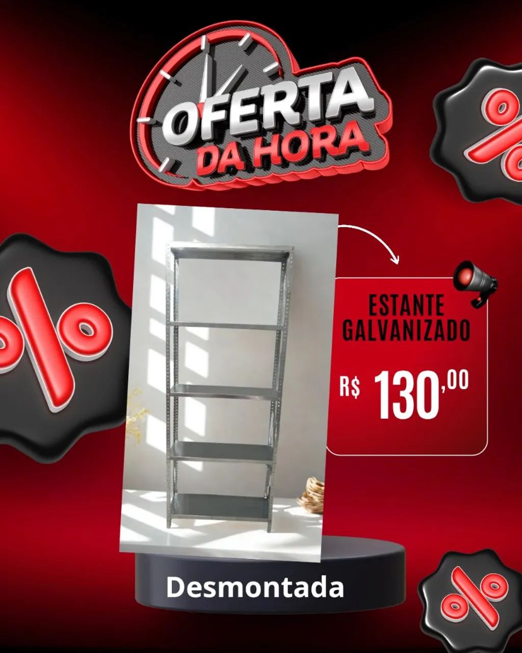 PRATELEIRAS DE AÇO GALVANIZADO EM OFERTA  - Foto 4