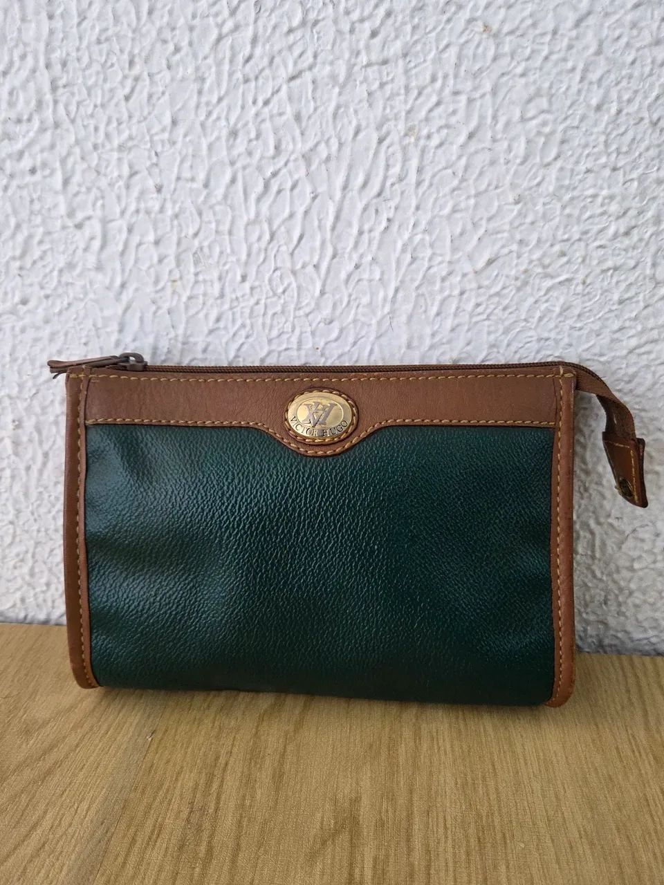 necessaire victor hugo vintage couro