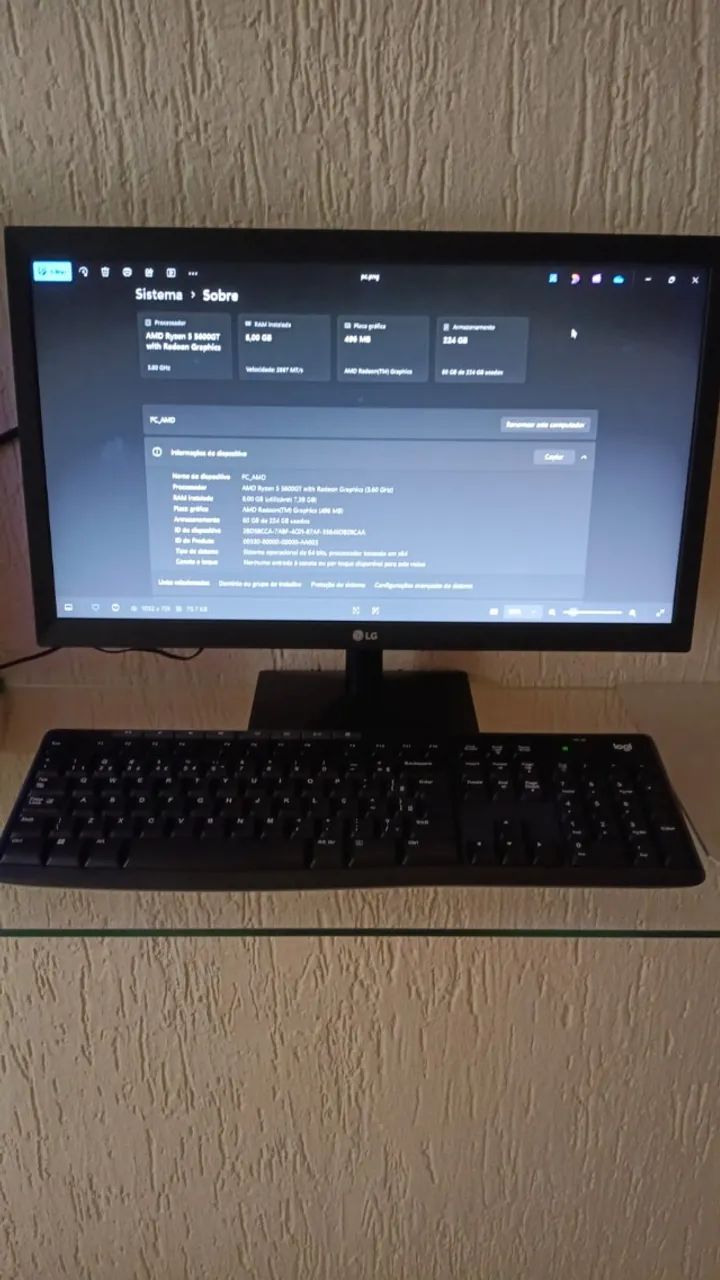 PC Gamer AMD Rayzen 5 5600GT Completo - Foto 5
