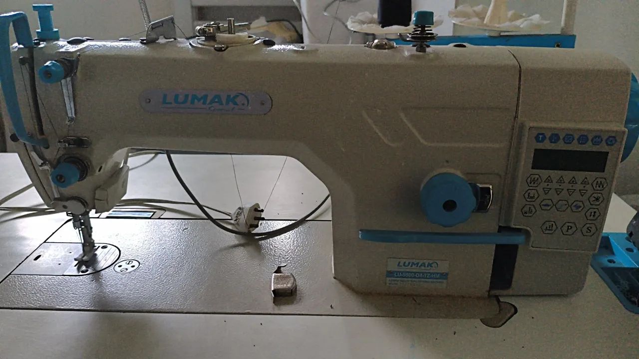 Máquina de Costura Industrial Lumak LU-9800-D4-TZ Eletrônica Completa