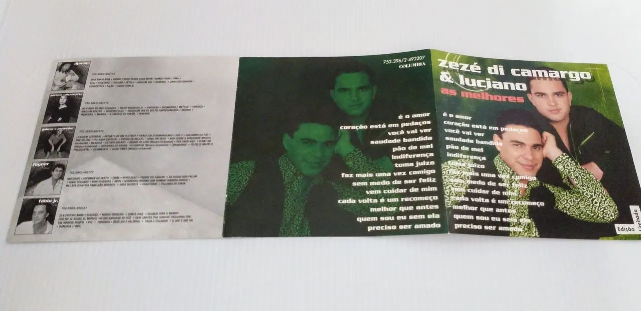 CD Zezé Di Camargo & Luciano - As Melhores | Usado Original
