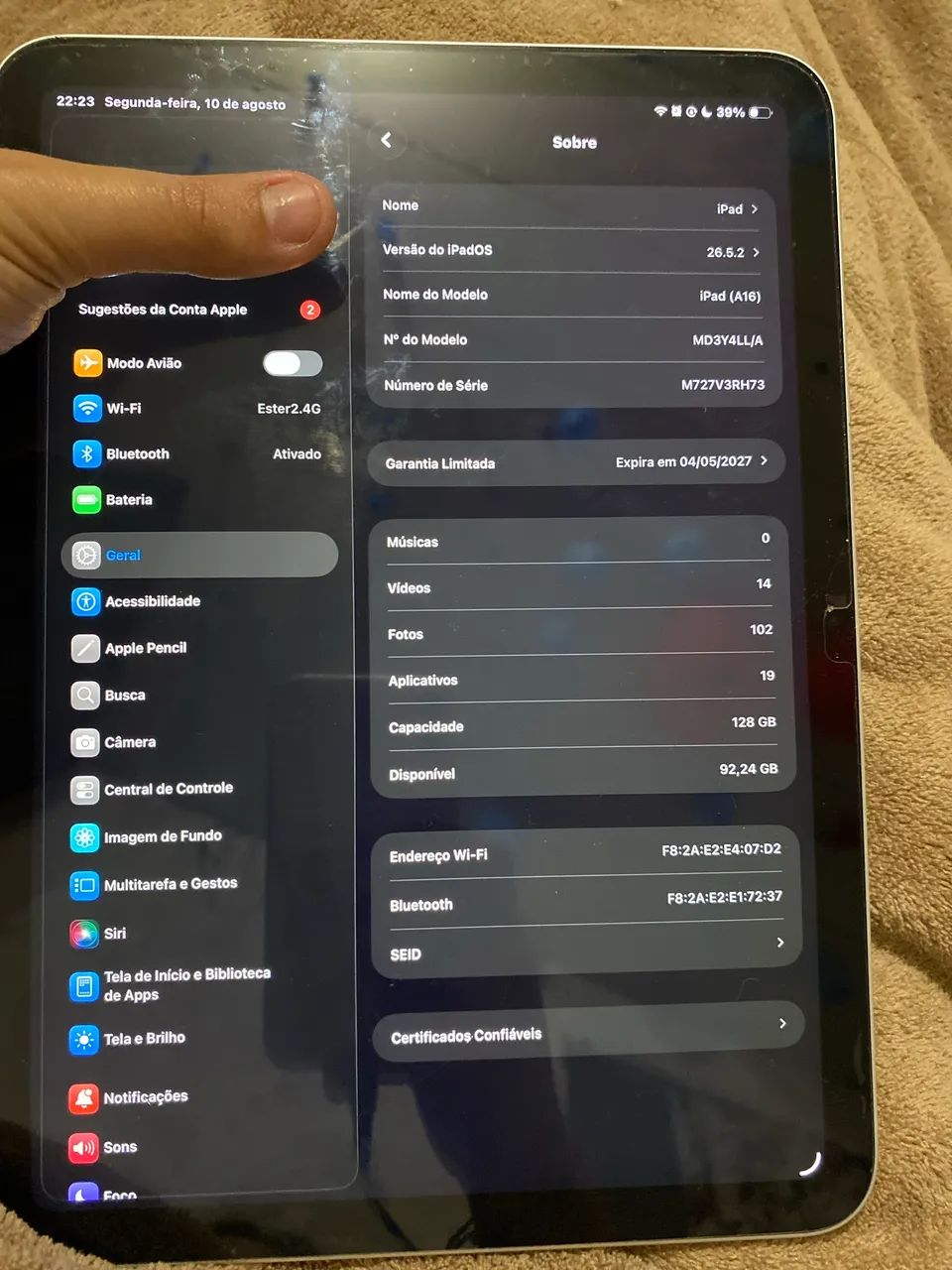 iPad 11A16 128gb - Foto 2