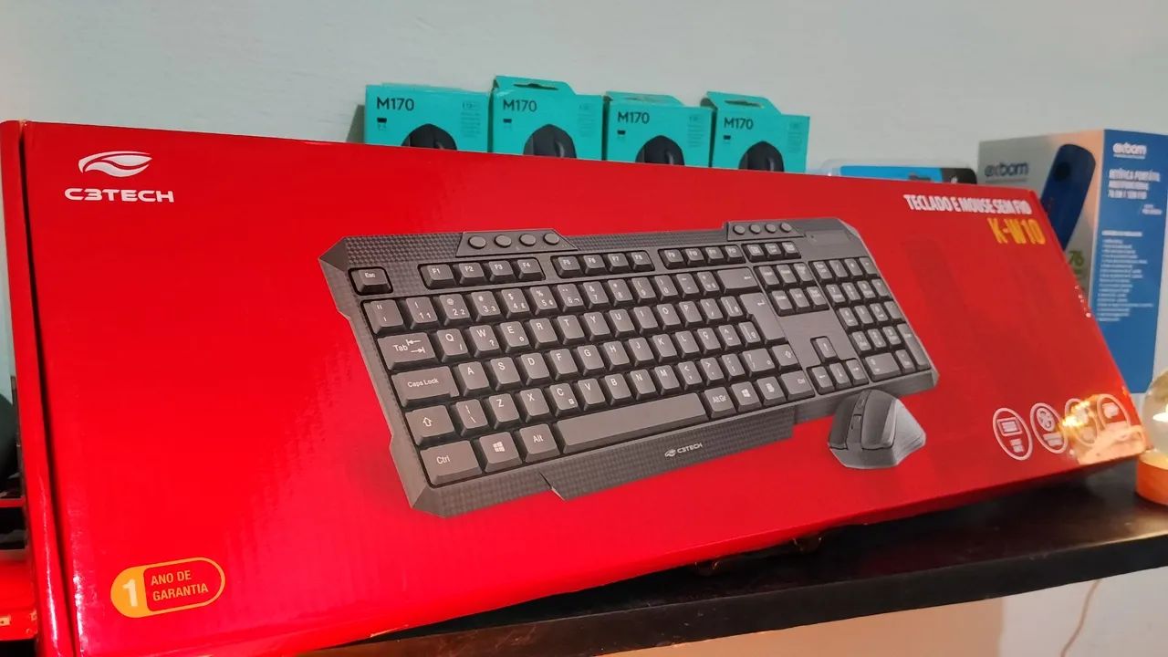 Teclado e mouse sem fio K-10 - Foto 2