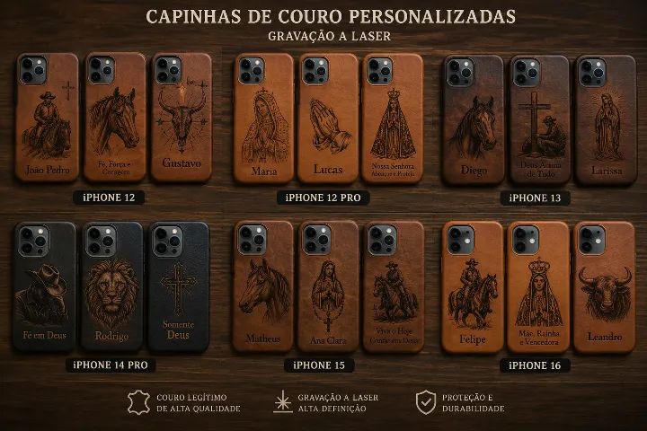 Capinhas para celular em couro legítimo  - Foto 4