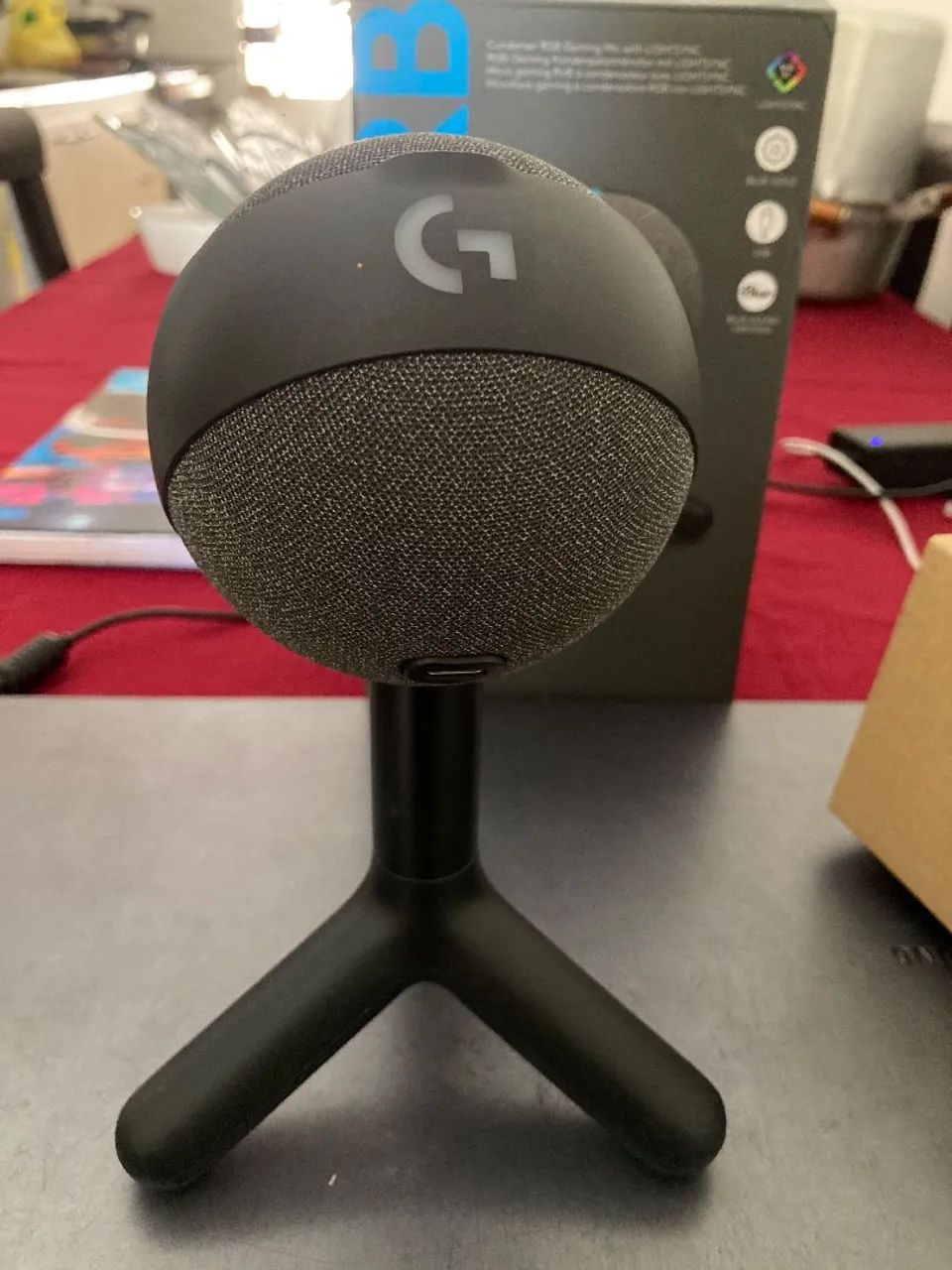 Microfone Logitech G Yeti Orb ? RGB | USB | Gamer
