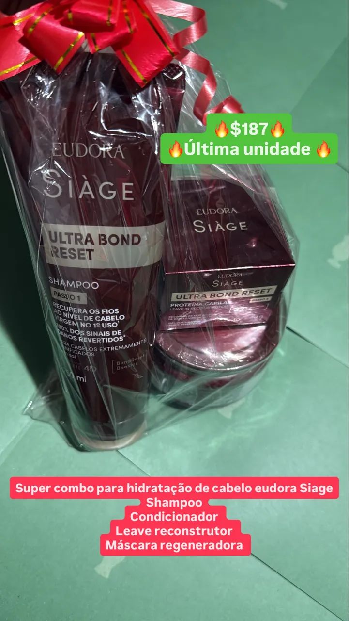 Combo Eudora Siàge 4 produtos incríveis 