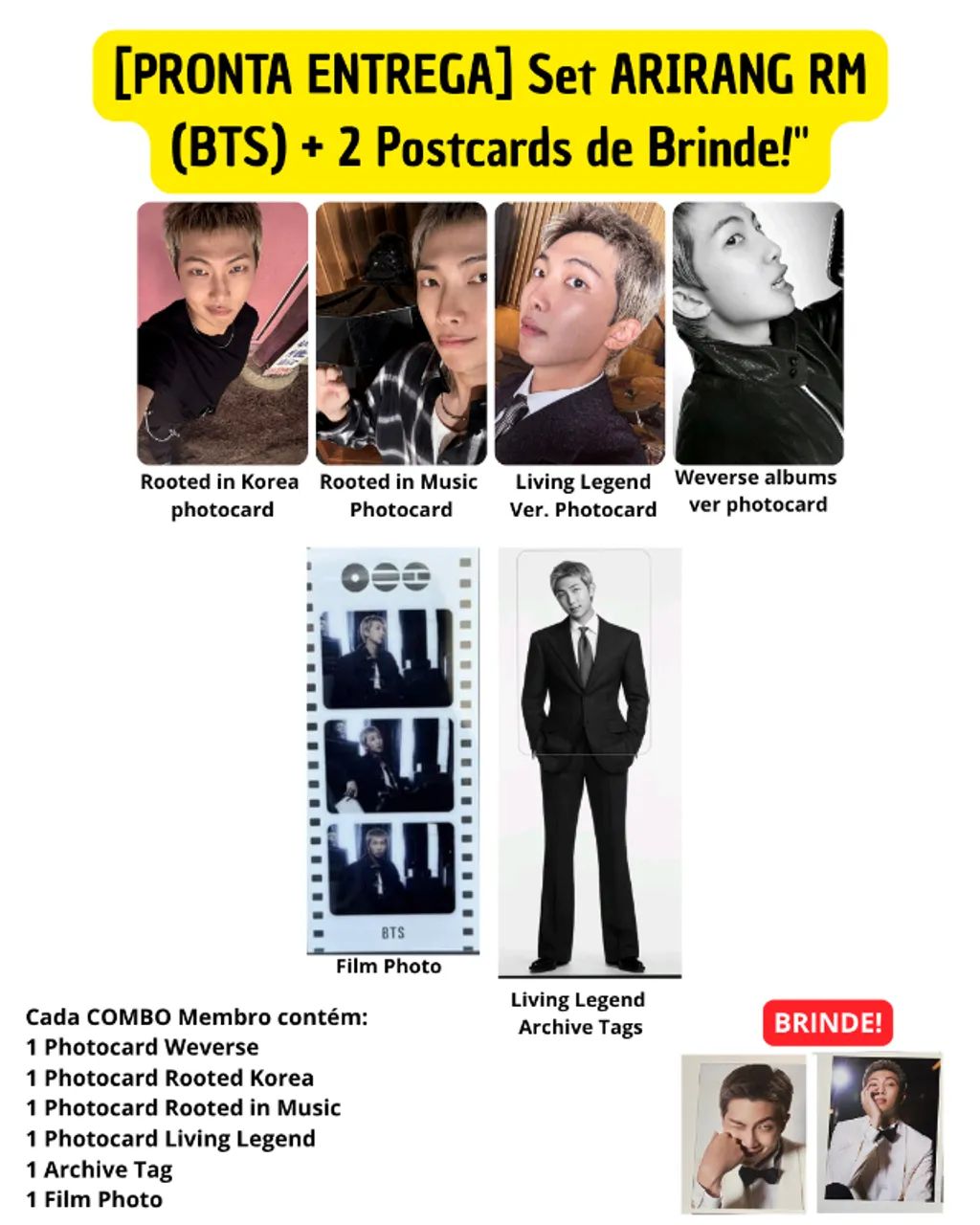 VENDO/VENDA SET DE MEMBRO ARIRANG (INCLUSO DOIS POSTERCARD DE BRINDE) - Foto 3