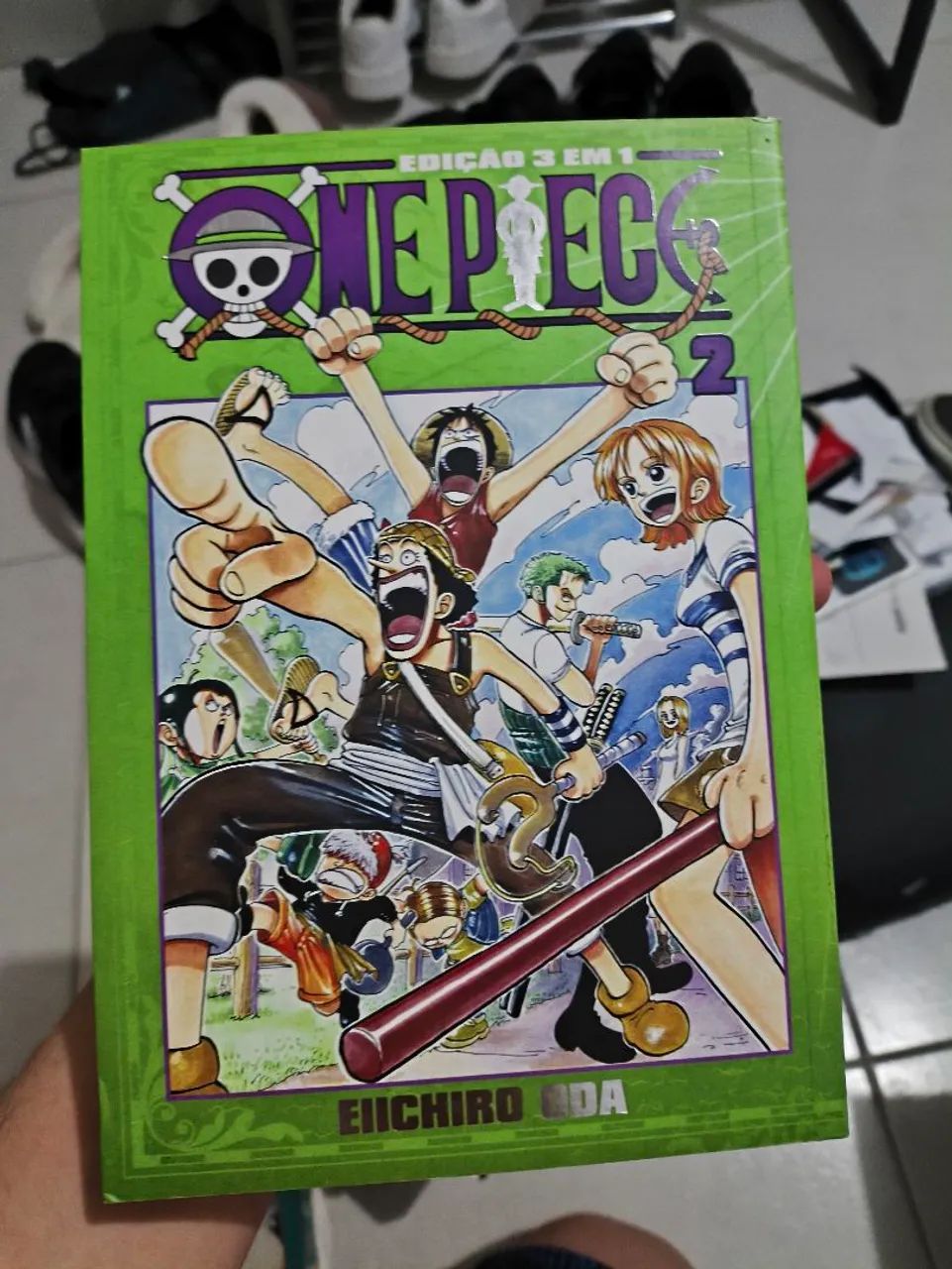 One piece 3 em 1 volumes do 01 ao 09 - Livros e revistas