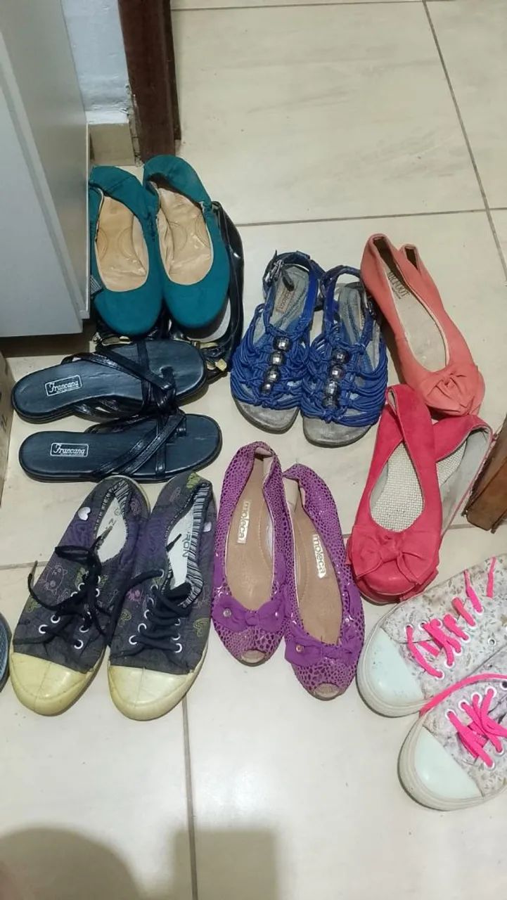 Tênis e sapatos femininos 33ao 35