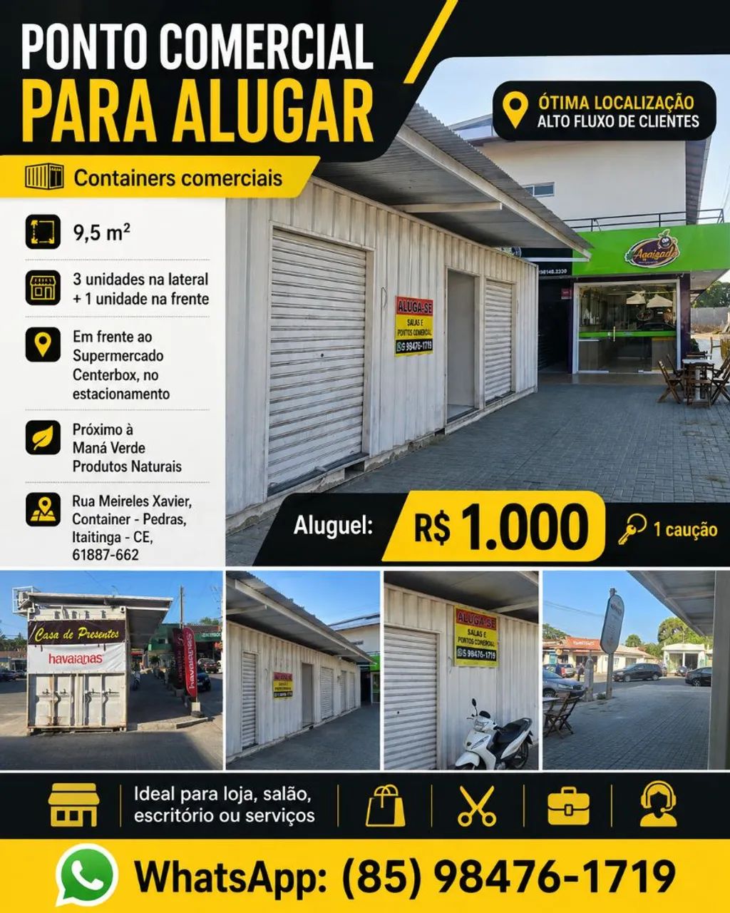 ? PONTO COMERCIAL PARA ALUGAR EM ITAITINGA - Foto 2