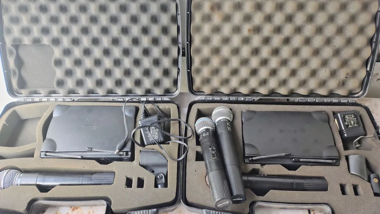 Microfone Shure sem fio UHF SM58 Beta - Foto 2