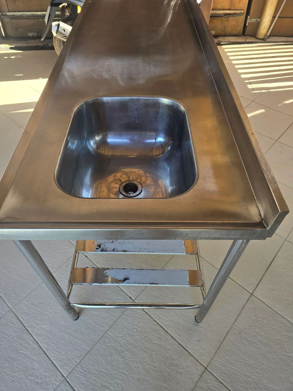 Bancada nova inox com pia - Foto 2