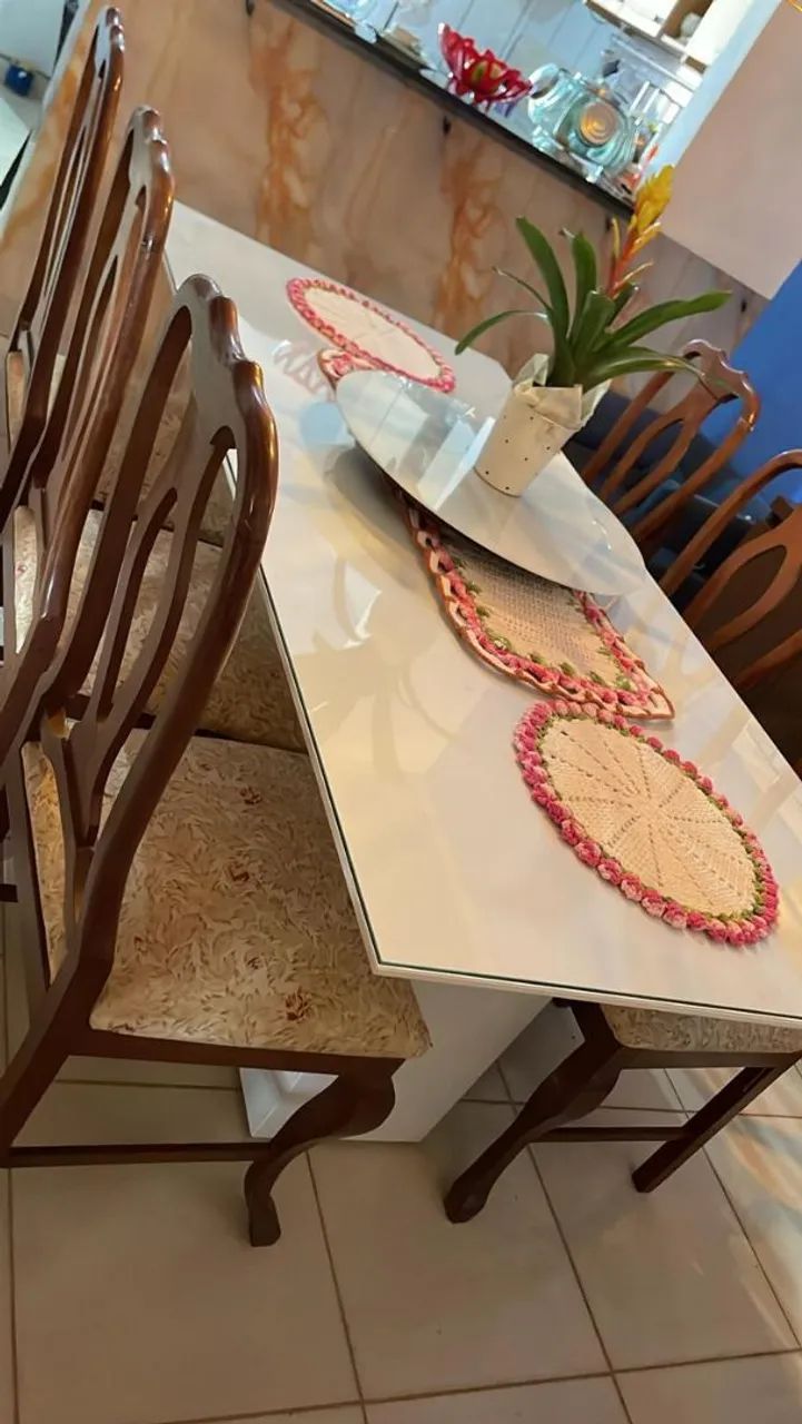 Mesa de jantar com 6 cadeiras 1,90m - Foto 2