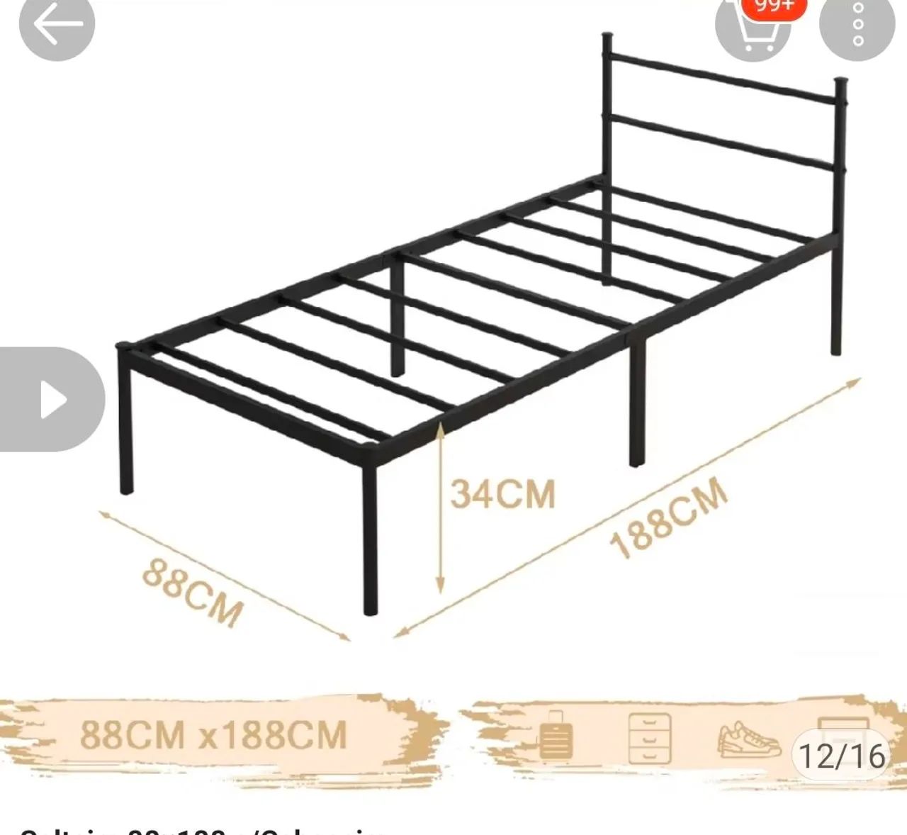 Cama articulada usada 1 mes , 125 reais, ou seja metade do preço  - Foto 2