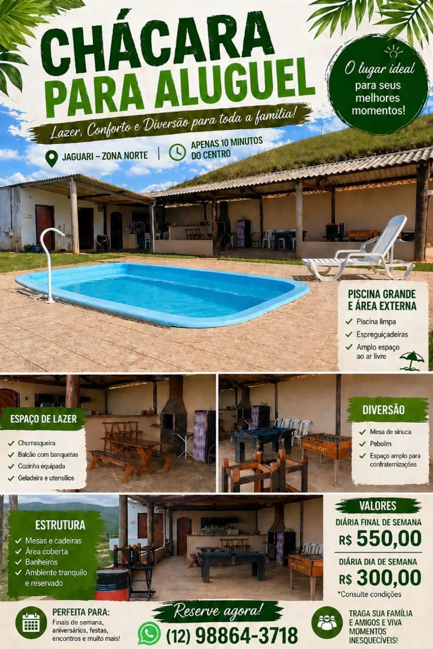 Aluguel de chácara para eventos 
