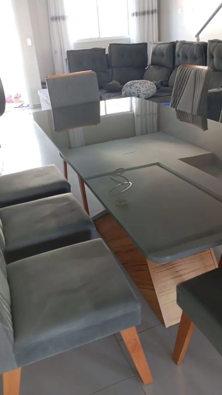 Mesa de jantar com 8 cadeiras  - Foto 2