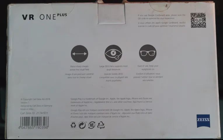Óculos de Realidade - Virtual Zeiss VR One - Foto 2