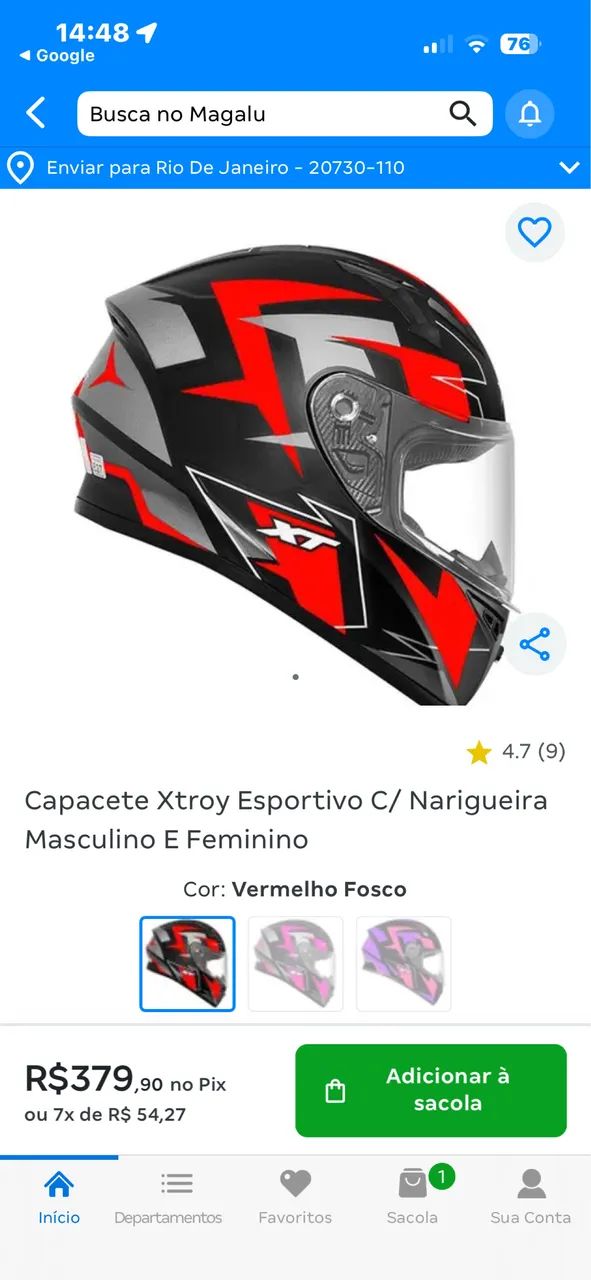 CAPACETE XTROY - Foto 4