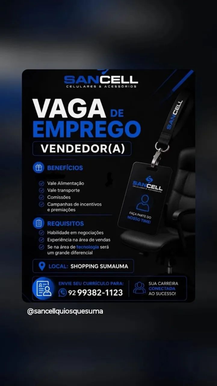 Vaga de emprego 