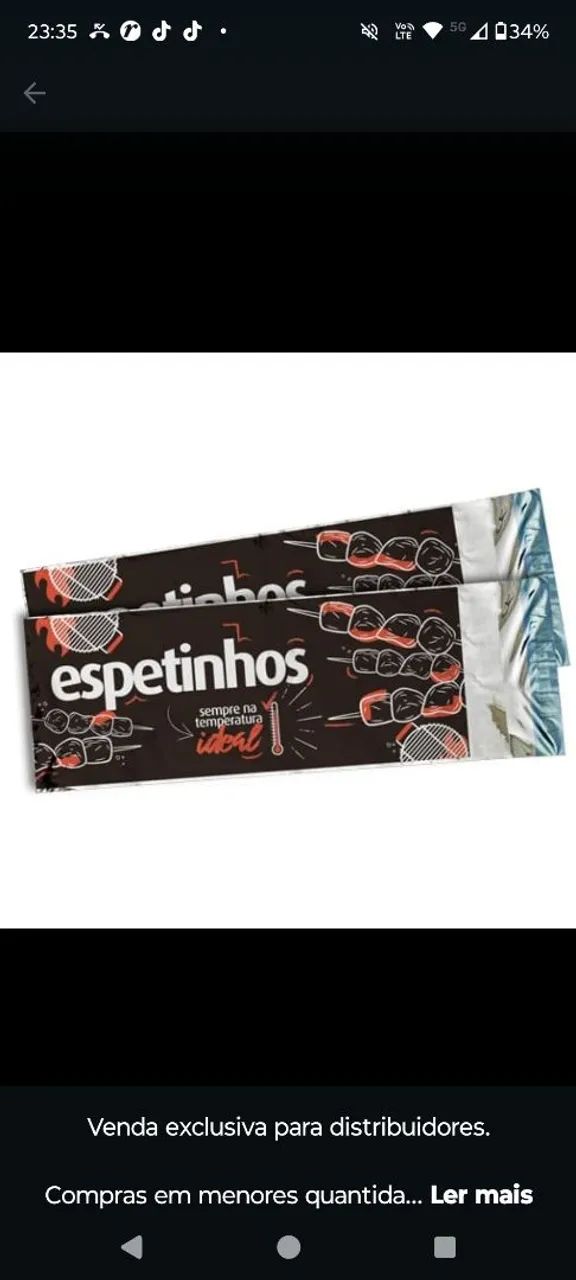 Saco térmico para espetinhos 