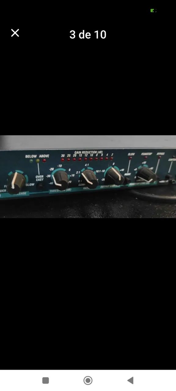 compressor DBX 166A novissimo XLR 110V qualidade imcomparavel dbx - Foto 4