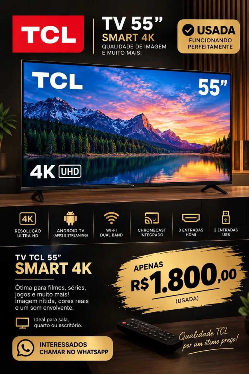 Tv TCL  55 polegadas