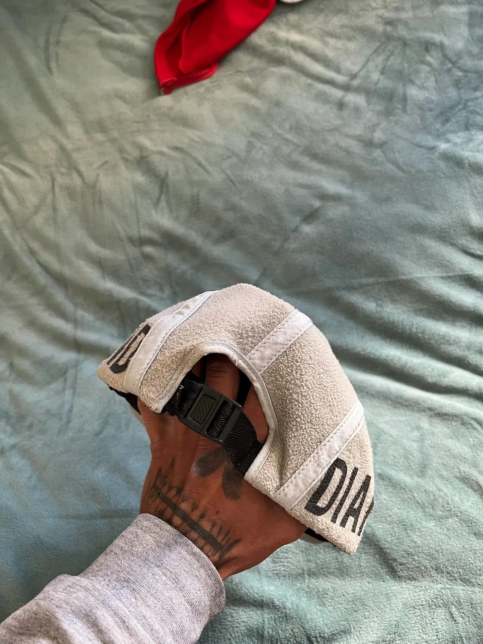 Boné Diamond 5Panel Brilliant Polar Fleece Grey - Foto 4